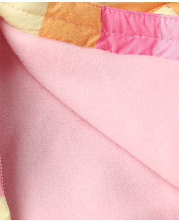 Babyhug Woven Full Sleeves Hooded Winter Wear Suit - Pink