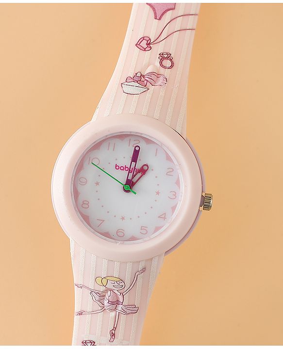 Babyhug Free Size Analog Watch - Pink