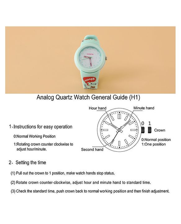 Babyhug Free Size Analog Watch - Light Blue