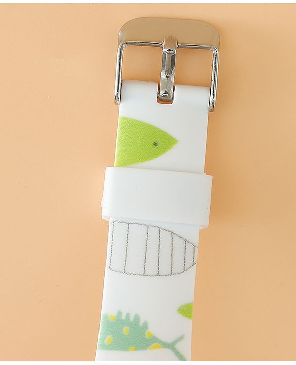 Babyhug Free Size Boy Round Analog Kids Watch - White