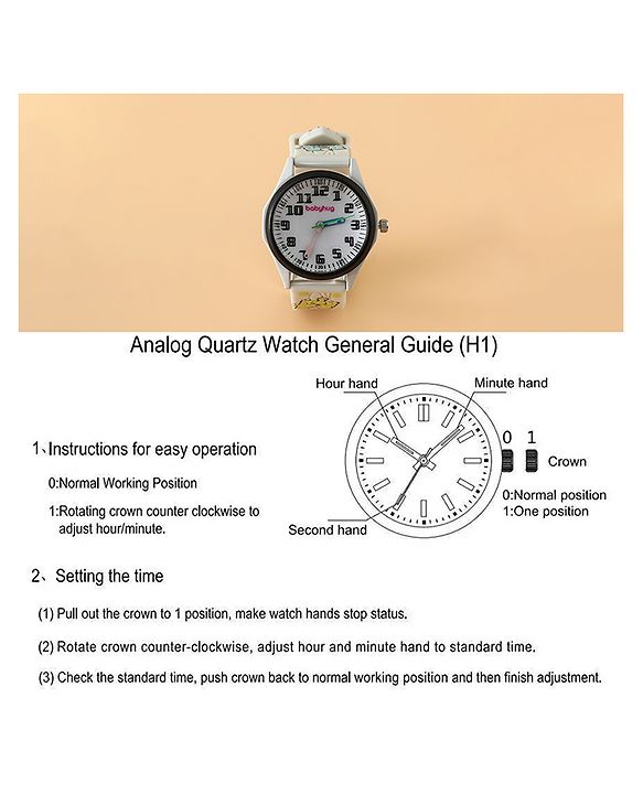 Babyhug Free Size Analog Watch - Multicolor