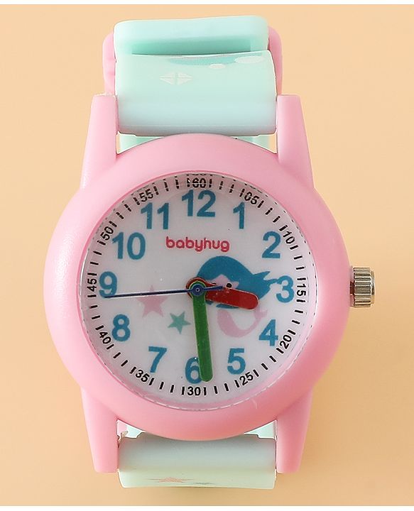 Babyhug Free Size Analog Watch - Light Blue