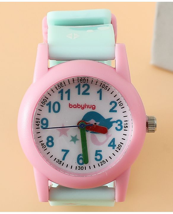 Babyhug Free Size Analog Watch - Light Blue