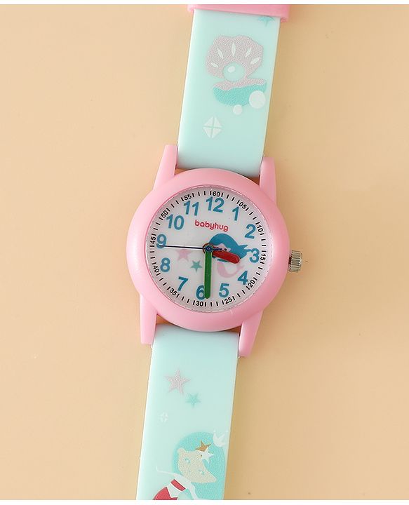 Babyhug Free Size Analog Watch - Light Blue
