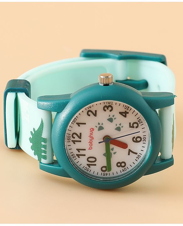 Babyhug Free Size Analog Watch - Green