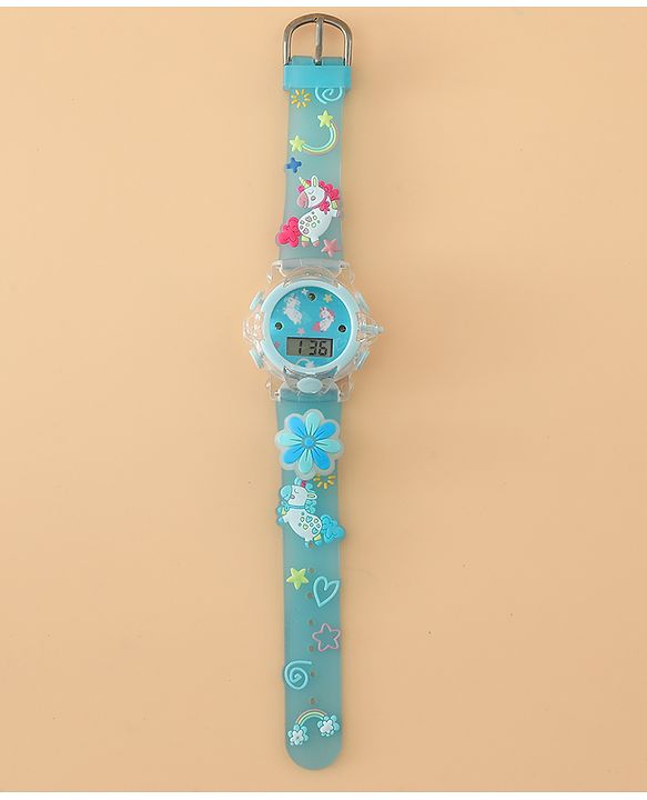 Babyhug Unisex Free Size Digital Watch - Blue