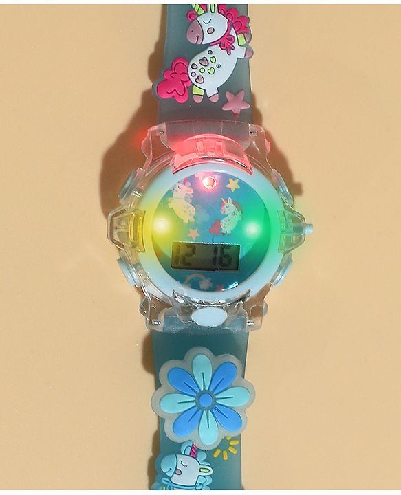 Babyhug Unisex Free Size Digital Watch - Blue