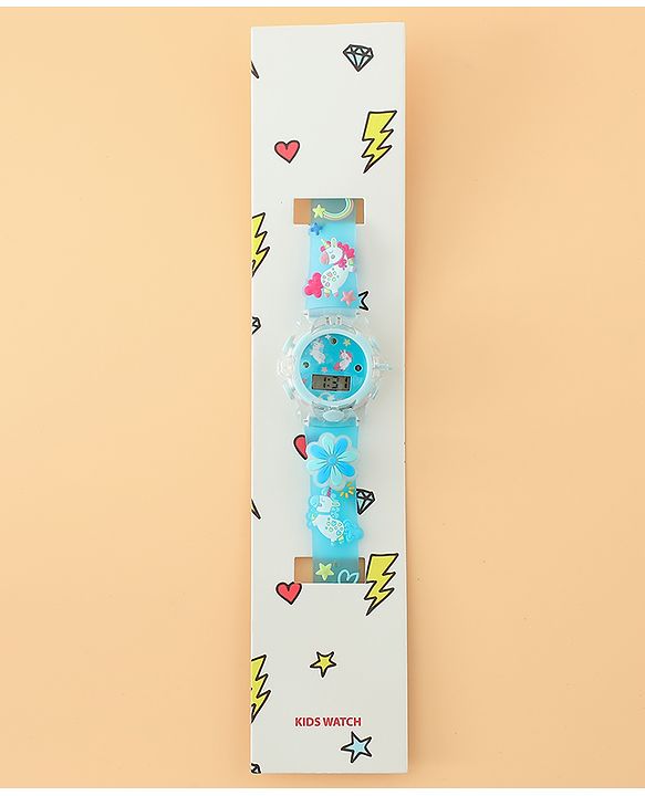 Babyhug Unisex Free Size Digital Watch - Blue