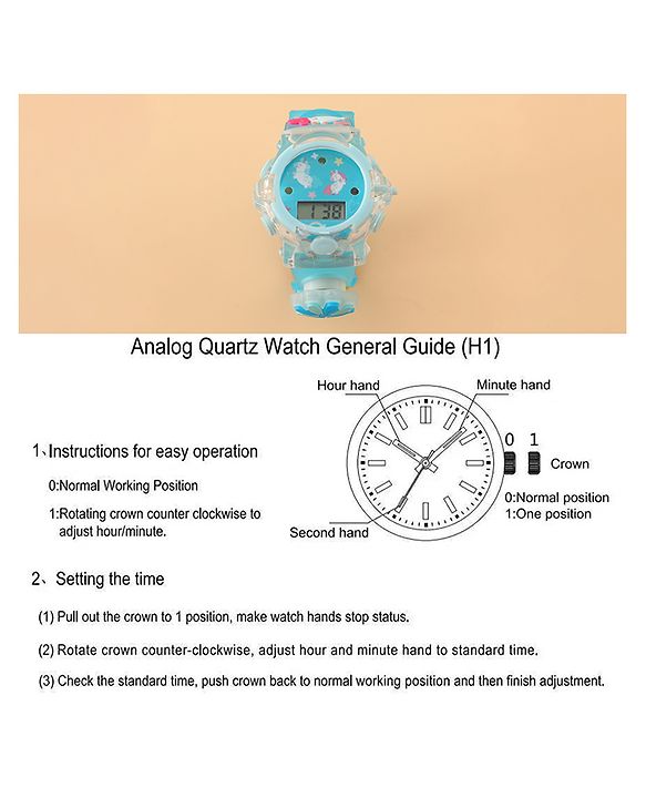 Babyhug Unisex Free Size Digital Watch - Blue