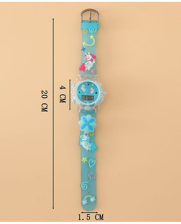 Babyhug Unisex Free Size Digital Watch - Blue