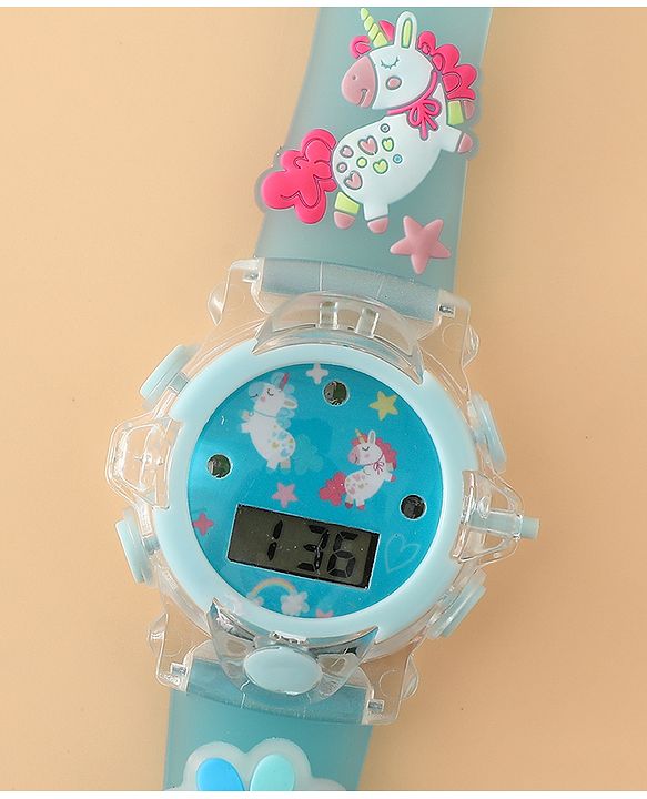 Babyhug Unisex Free Size Digital Watch - Blue