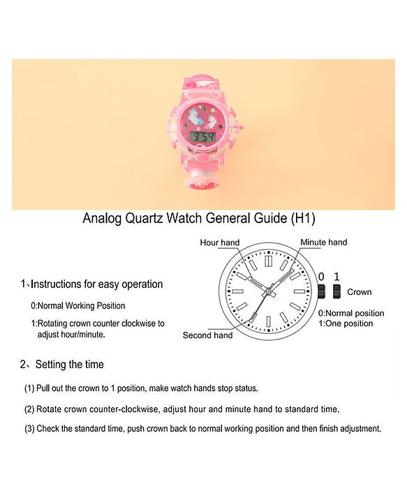 Babyhug Unisex Free Size Digital Watch - Blue