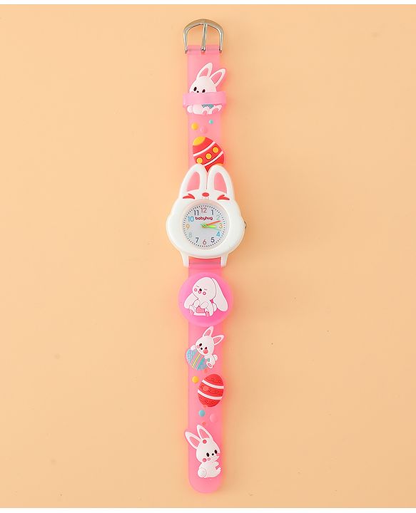 Babyhug Free Size Analog Watch - Pink