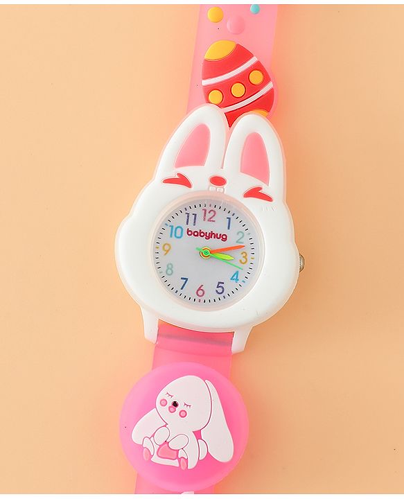 Babyhug Free Size Analog Watch - Pink