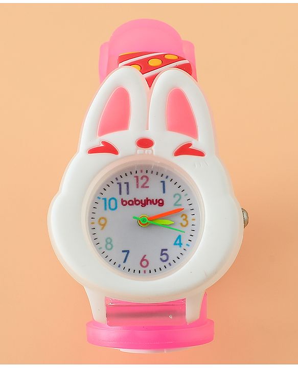 Babyhug Free Size Analog Watch - Pink