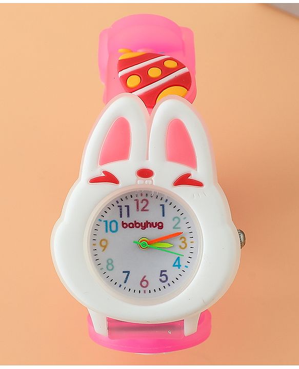Babyhug Free Size Analog Watch - Pink