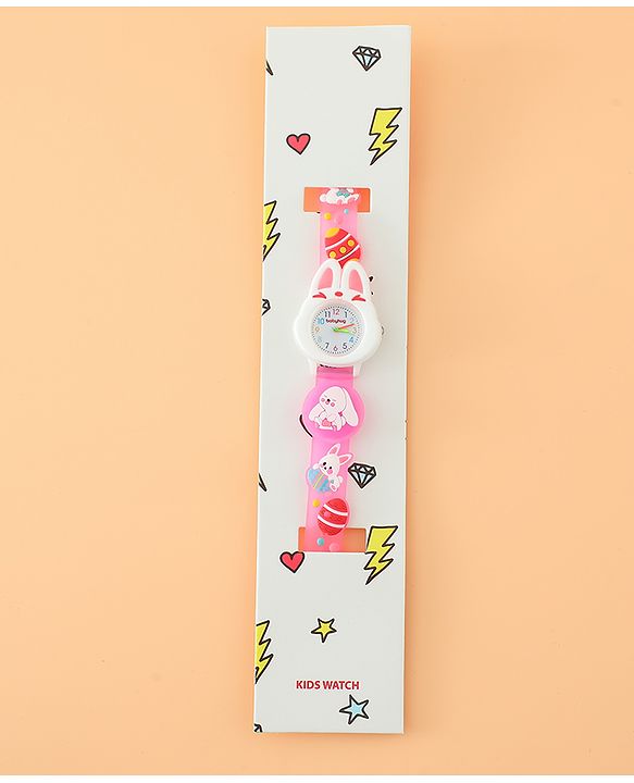Babyhug Free Size Analog Watch - Pink