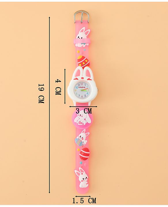 Babyhug Free Size Analog Watch - Pink