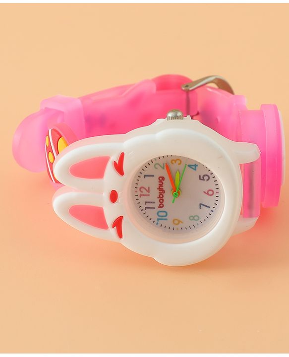 Babyhug Free Size Analog Watch - Pink