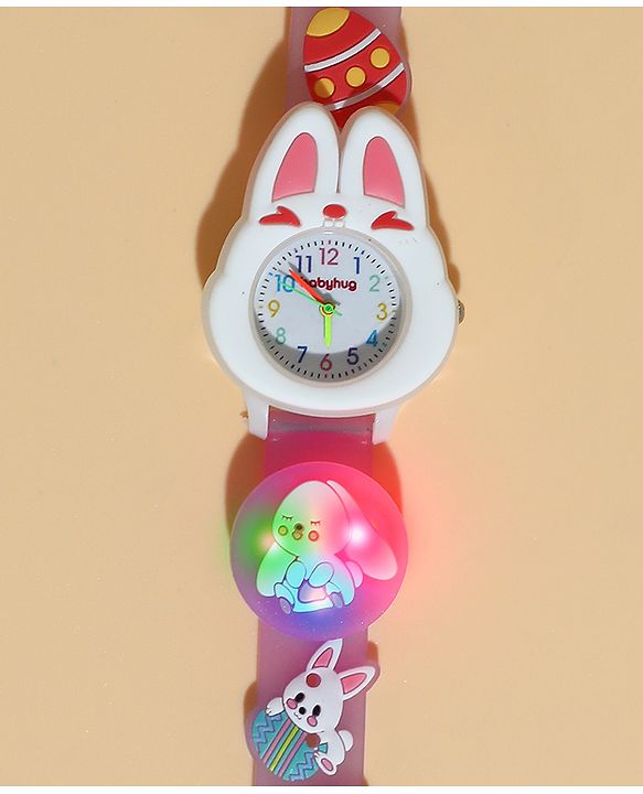 Babyhug Free Size Analog Watch - Pink