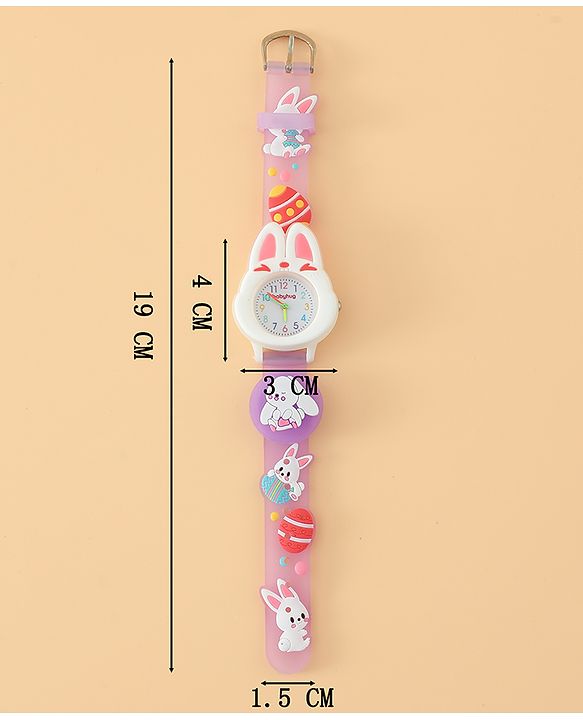 Babyhug Free Size Analog Watch - Pink