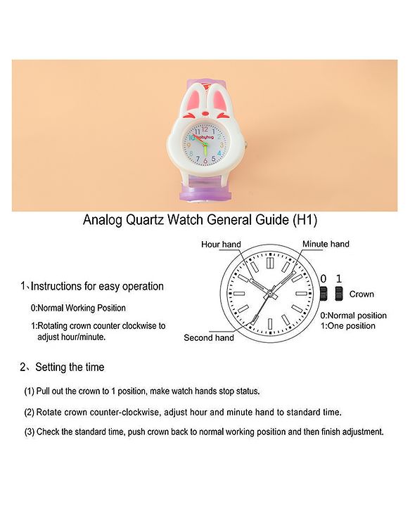 Babyhug Free Size Analog Watch - Pink