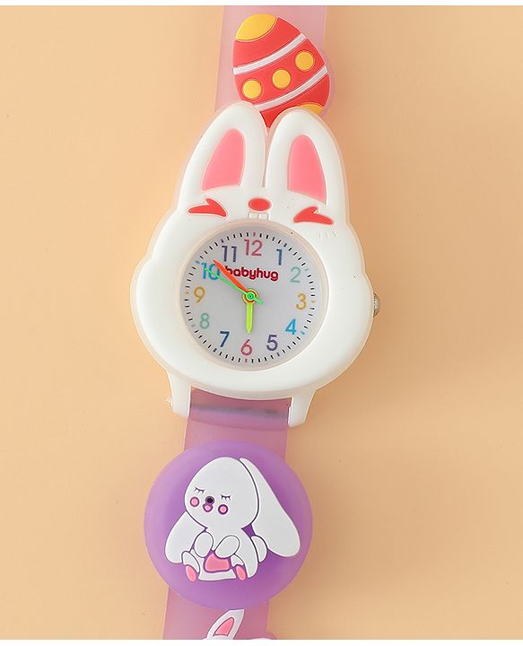 Babyhug Free Size Analog Watch - Pink