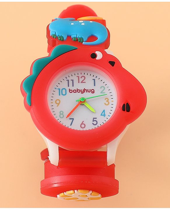 Babyhug Free Size Analog Watch - Red