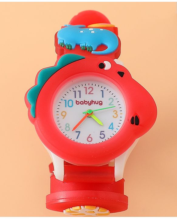 Babyhug Free Size Analog Watch - Red