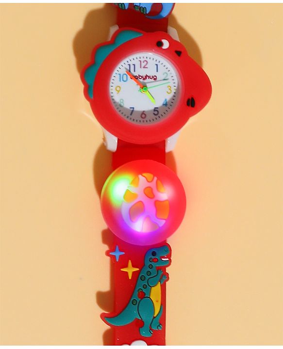Babyhug Free Size Analog Watch - Red