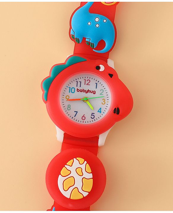 Babyhug Free Size Analog Watch - Red