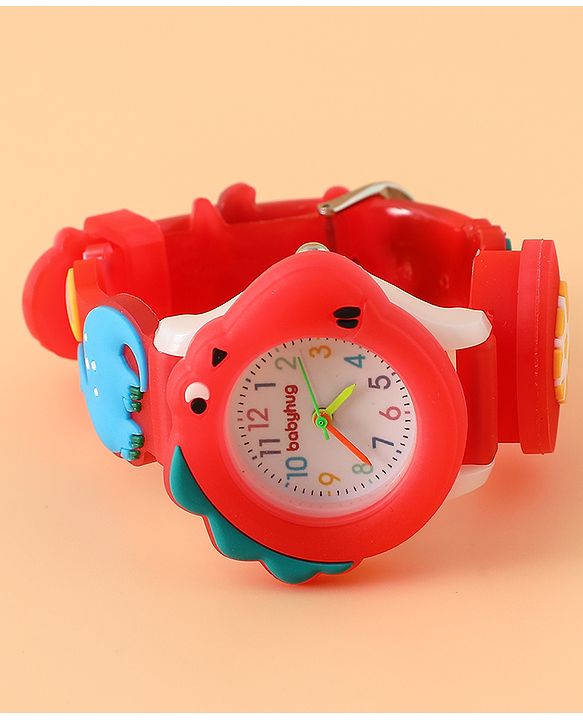 Babyhug Free Size Analog Watch - Red