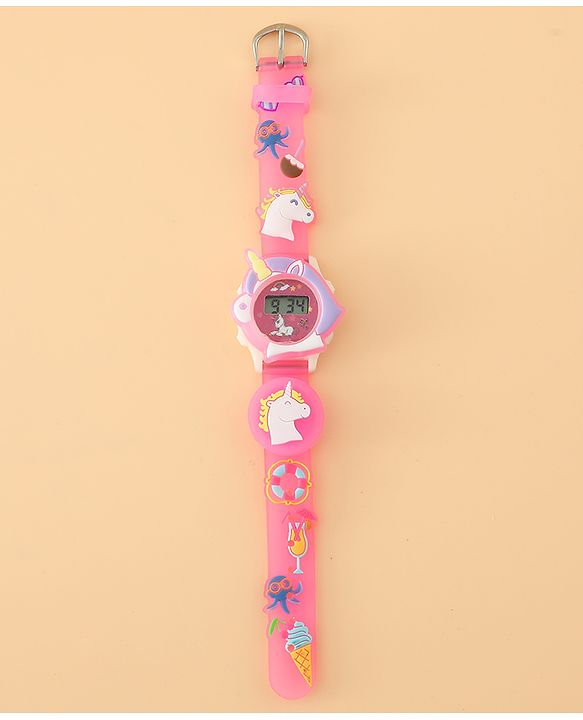 Babyhug Free Size Digital Watch - Pink