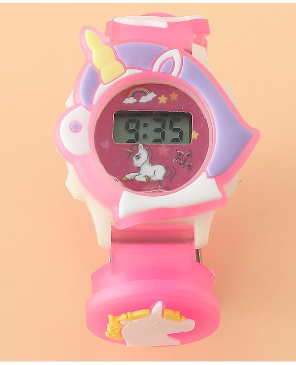 Babyhug Free Size Digital Watch - Pink