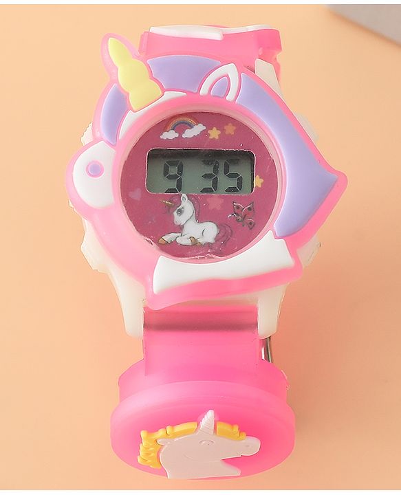 Babyhug Free Size Digital Watch - Pink