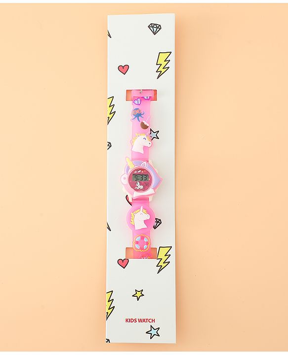 Babyhug Free Size Digital Watch - Pink