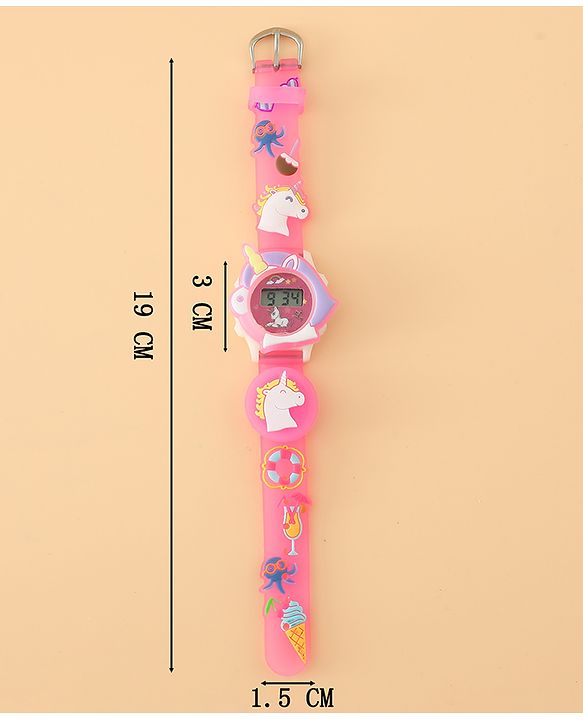 Babyhug Free Size Digital Watch - Pink