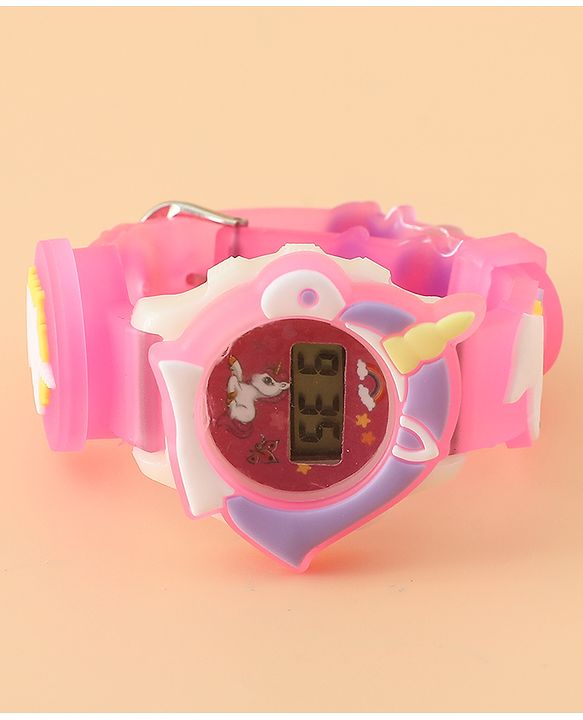 Babyhug Free Size Digital Watch - Pink