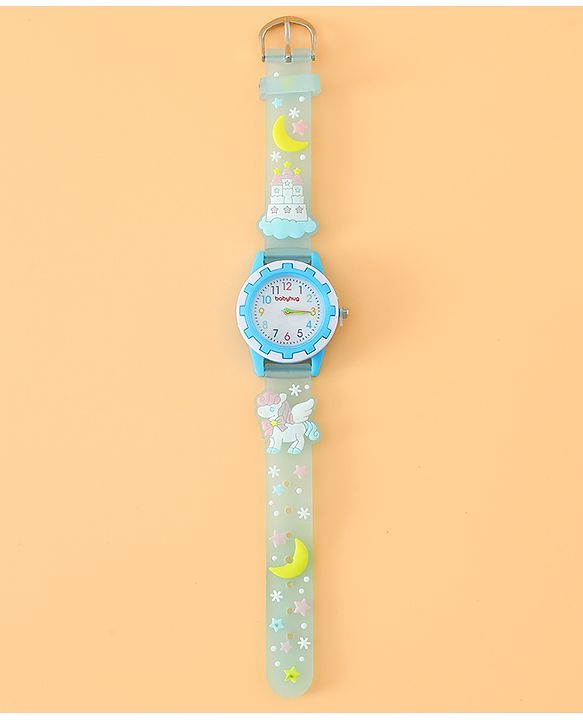 Babyhug Free Size Analog Watch - Light Blue
