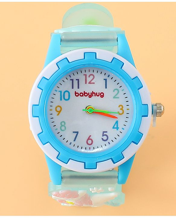 Babyhug Free Size Analog Watch - Light Blue