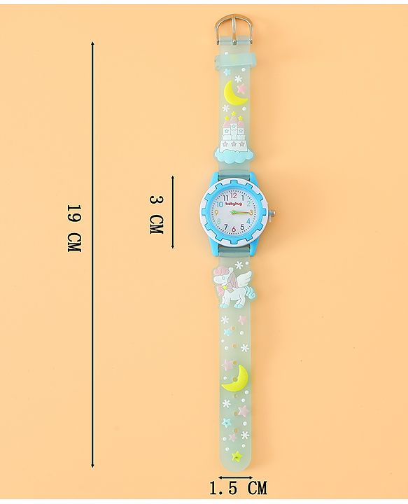 Babyhug Free Size Analog Watch - Light Blue