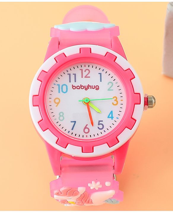 Babyhug Free Size Analog Watch - Light Blue
