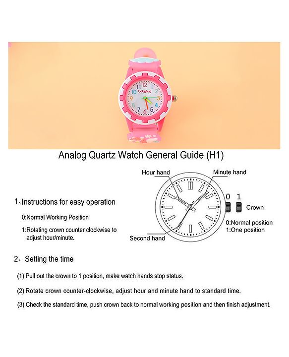 Babyhug Free Size Analog Watch - Light Blue