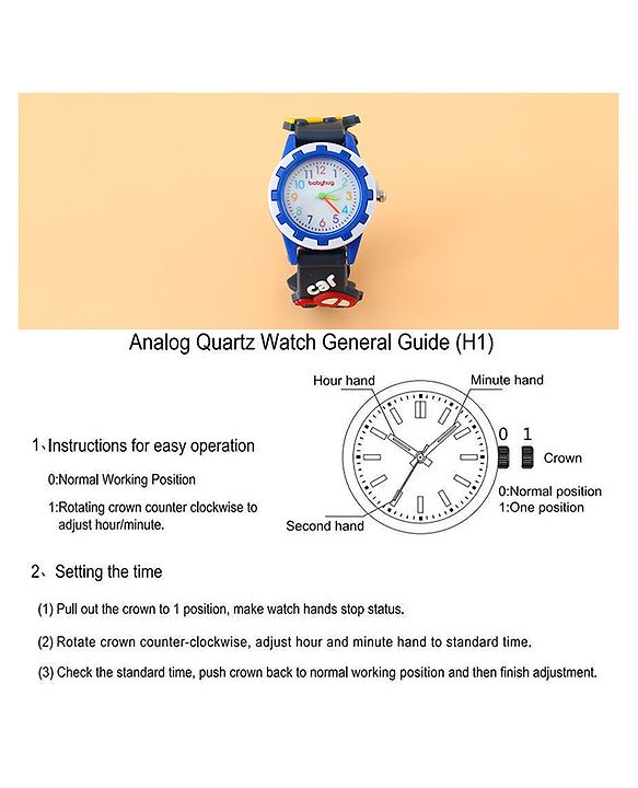 Babyhug Free Size Analog Watch - Blue
