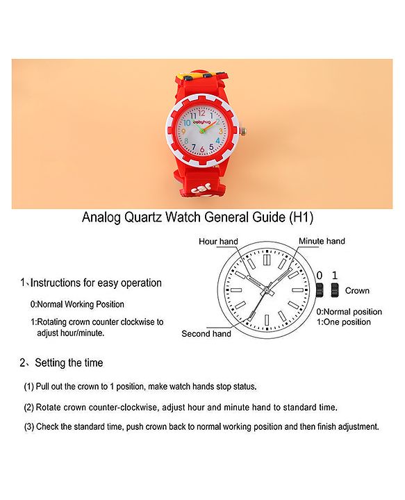 Babyhug Free Size Analog Watch - Blue
