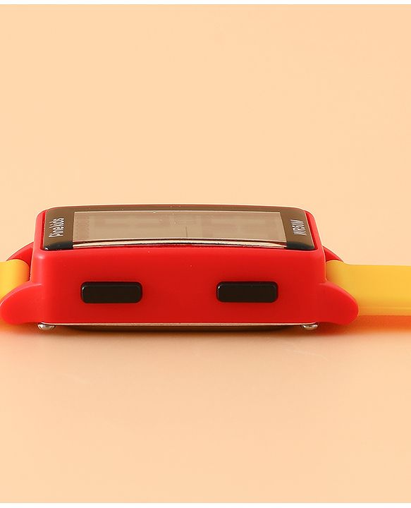 Pine Kids Rectangle Digital Watch - Yellow