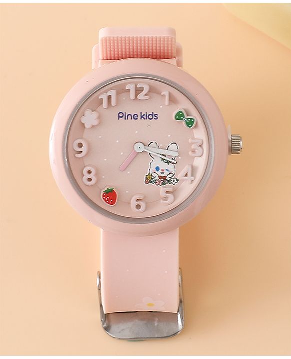 Pine Kids Free Size Analog Watch - Pink