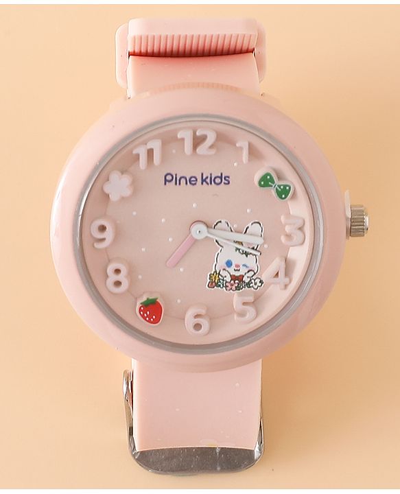 Pine Kids Free Size Analog Watch - Pink