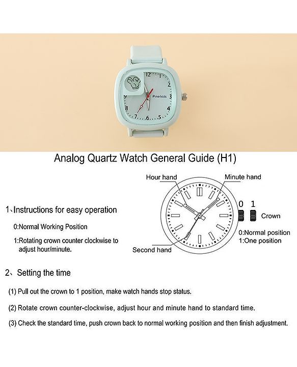 Pine Kids Free Size Analog Watch - Light Blue