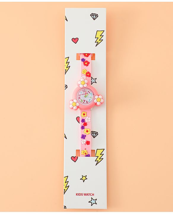 Pine Kids Free Size Analog Watch - Pink